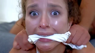 brunette She thought the shoot would be easy - Big cock destroys 18 yo tight teen Geisha Kyd big cock
