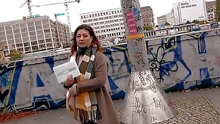 milf German ugyl housewife picked up from younger guy on street for meet and fuck amateur