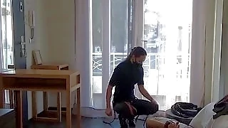rough sex French dominatrix sodomizes an exhibitionist pervert bdsm